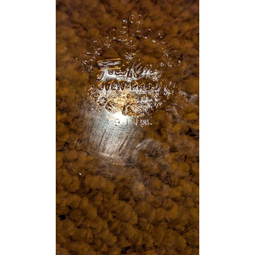 Vintage Anchor Hocking Pie Plate Amber Glass Baking Dish